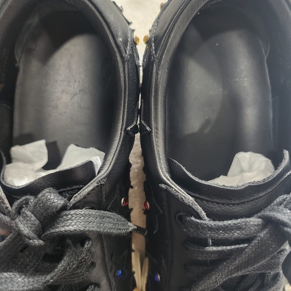 Black Sneakers with Star and Gem Details - Picture 6 of 8